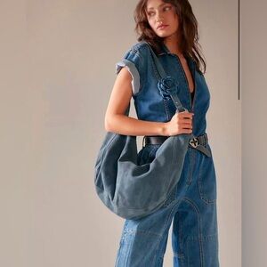 Free People Roma Suede Tote Bag